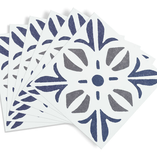 selbstklebende Wandfliesen Wall Tiles Cubia blue (6er Set) image number null